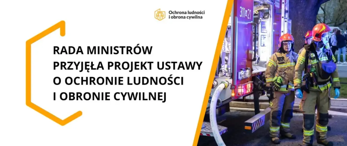 Rada Ministrów przyjęła projekt ustawy o ochronie ludności i obronie cywilnej. Strażacy w akcji.